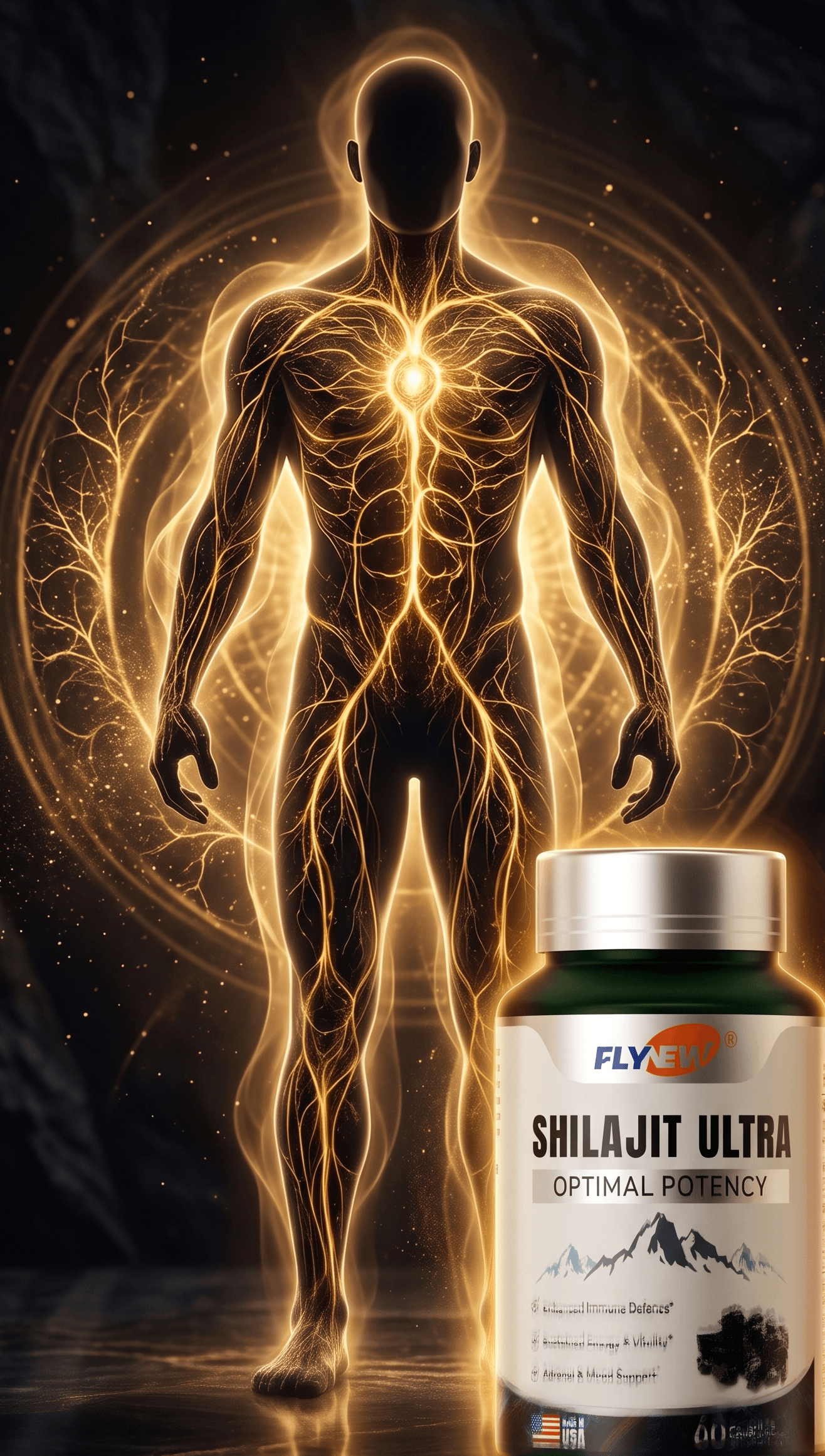 Shilajit Ultra - Desbloquea el potencial de tu cuerpo | 60 Cápsulas