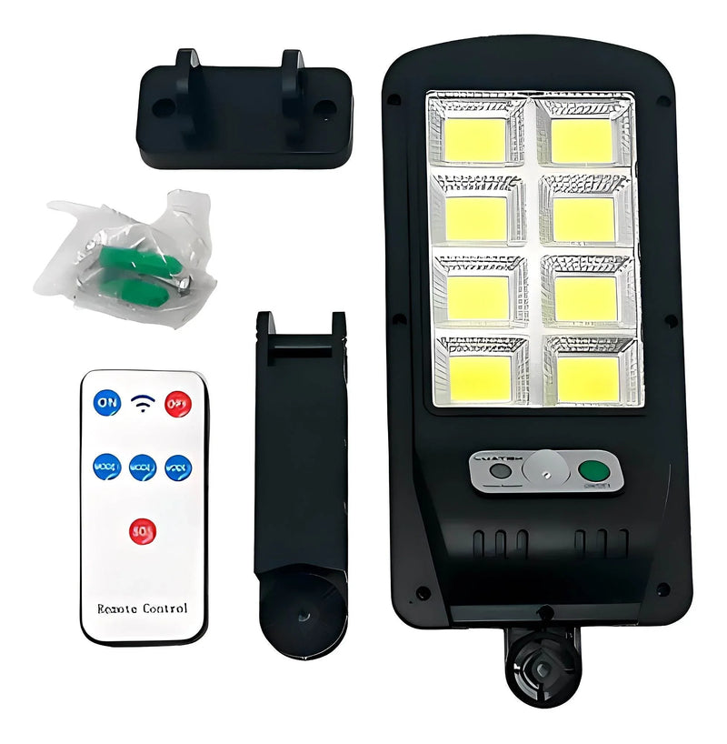 Pack Doble Luminox Solar™ – Con Sensor de Movimiento y Control Remoto - Tienda Garden