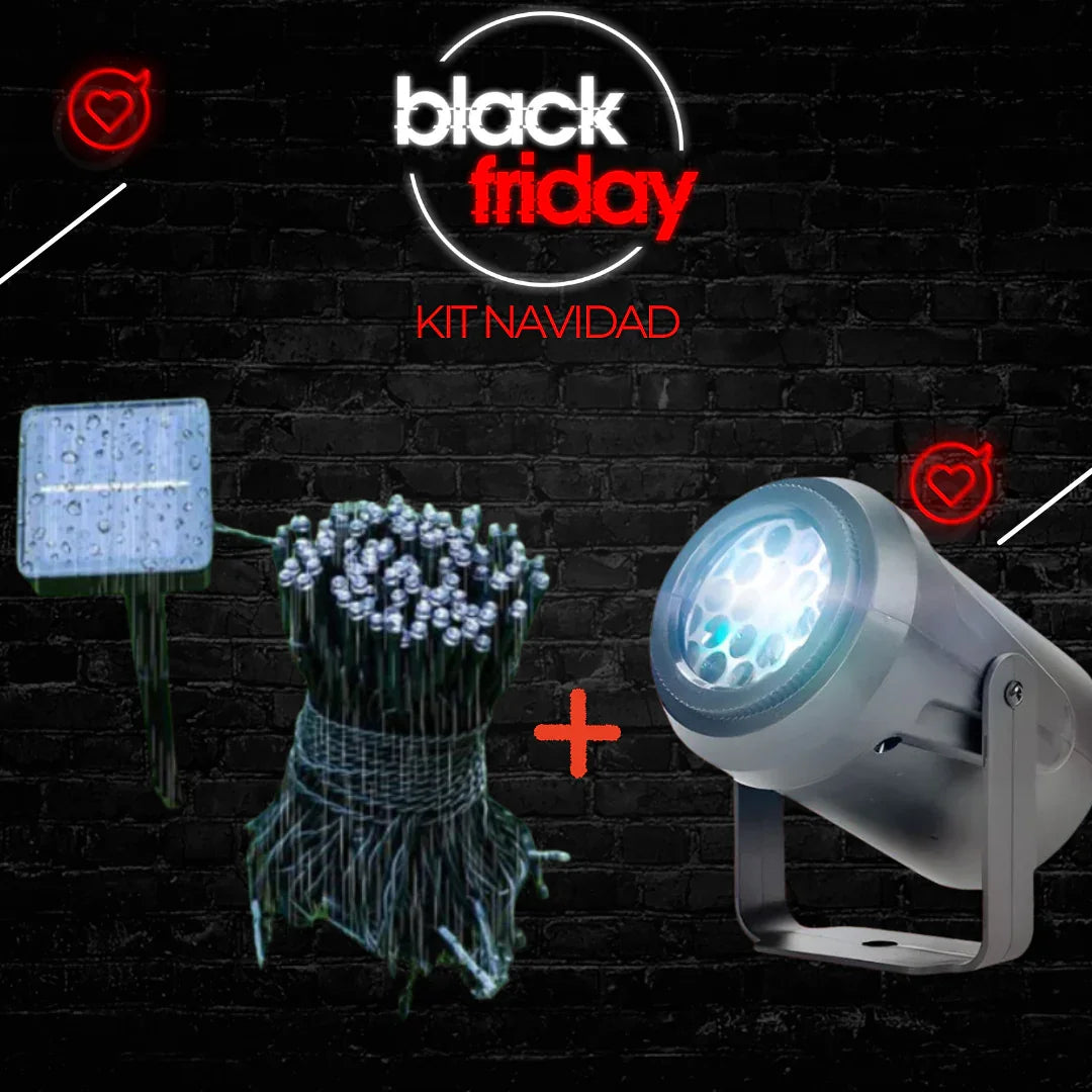 COMBO NAVIDAD: Proyector + Luces Solares Inteligentes - ¡Oferta Black Friday Limitada! - Tienda Garden