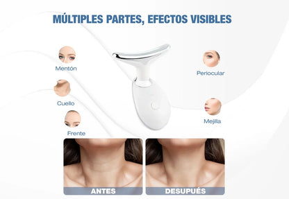 Kit Facial LED 💎 - LumiSkin Pro + Masajeador Lifting LED - Tienda Garden